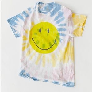 Urban Outfitters Smiley Be Happy Tie Dye T-shirt